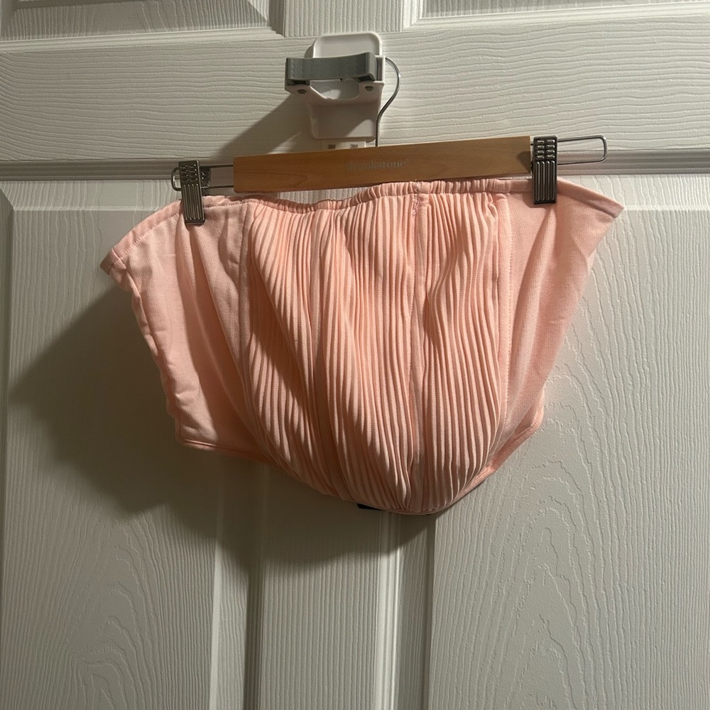 PrettyLittle Think, Pink corset crop top, Size 8